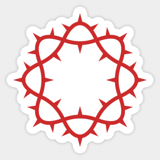 Crown of thorns of the Lord and Savior Jesus Christ. Sticker